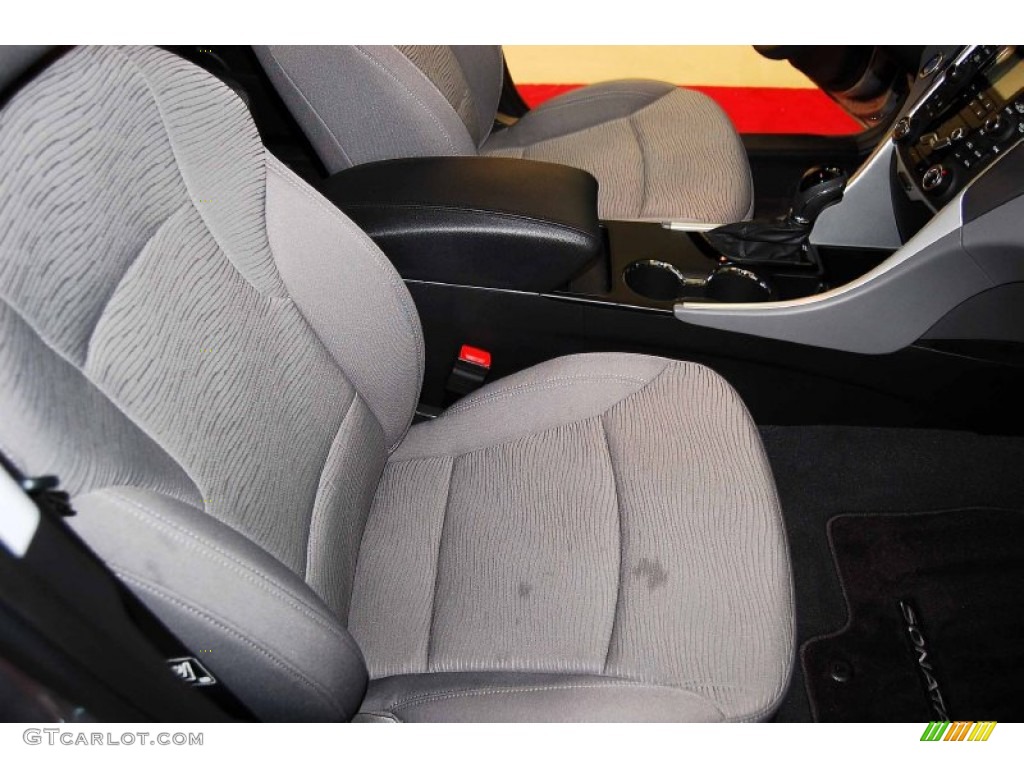 2011 Sonata Hybrid - Hyper Silver Metallic / Gray photo #17