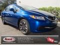 2013 Dyno Blue Pearl Honda Civic EX Sedan  photo #1