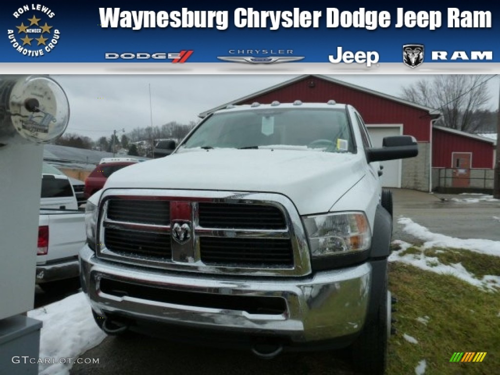 2012 Ram 5500 HD ST Crew Cab 4x4 Chassis - Bright White / Dark Slate/Medium Graystone photo #1