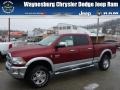 Deep Cherry Red Crystal Pearl 2012 Dodge Ram 2500 HD Laramie Crew Cab 4x4