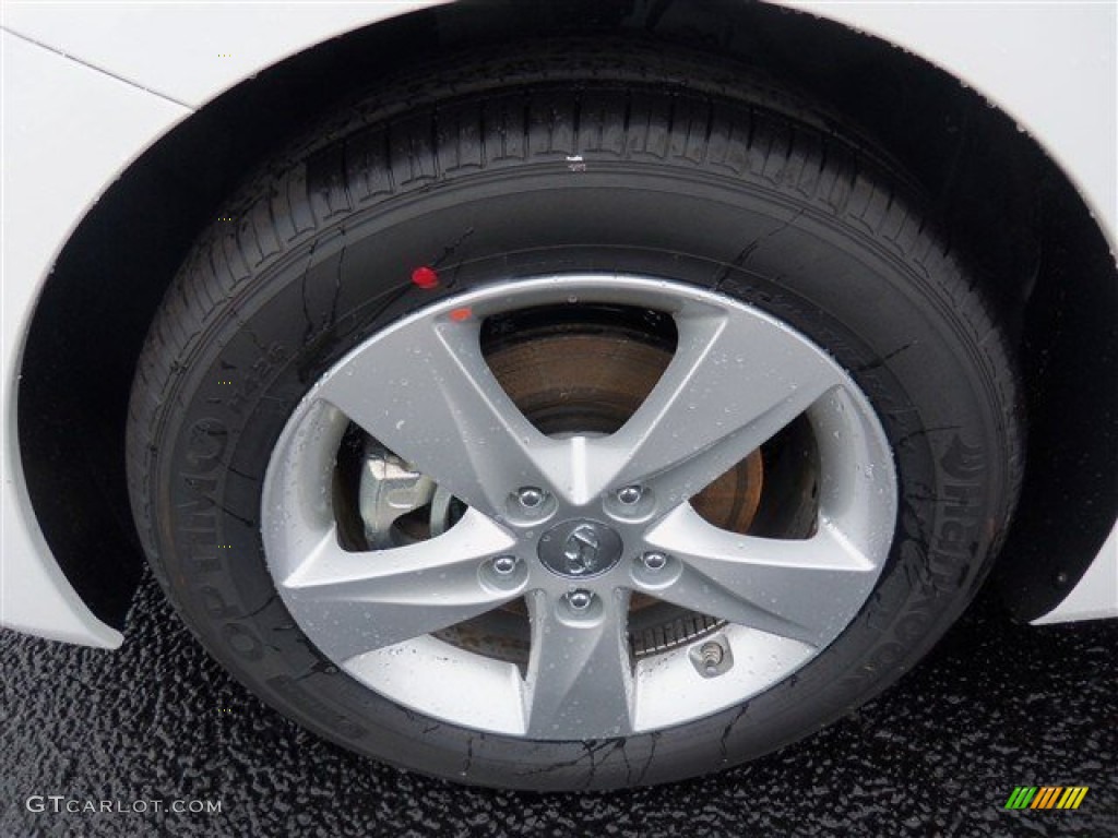 2013 Elantra GLS - Shimmering White / Beige photo #3