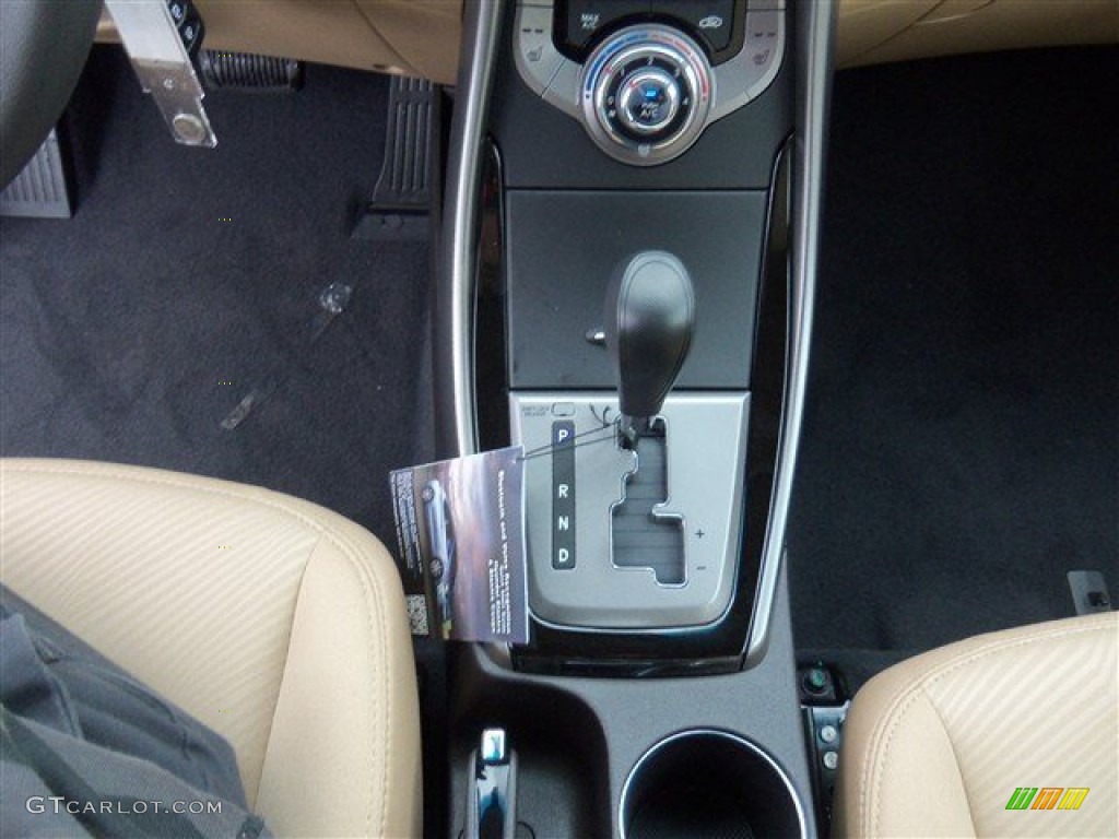 2013 Elantra GLS - Shimmering White / Beige photo #14