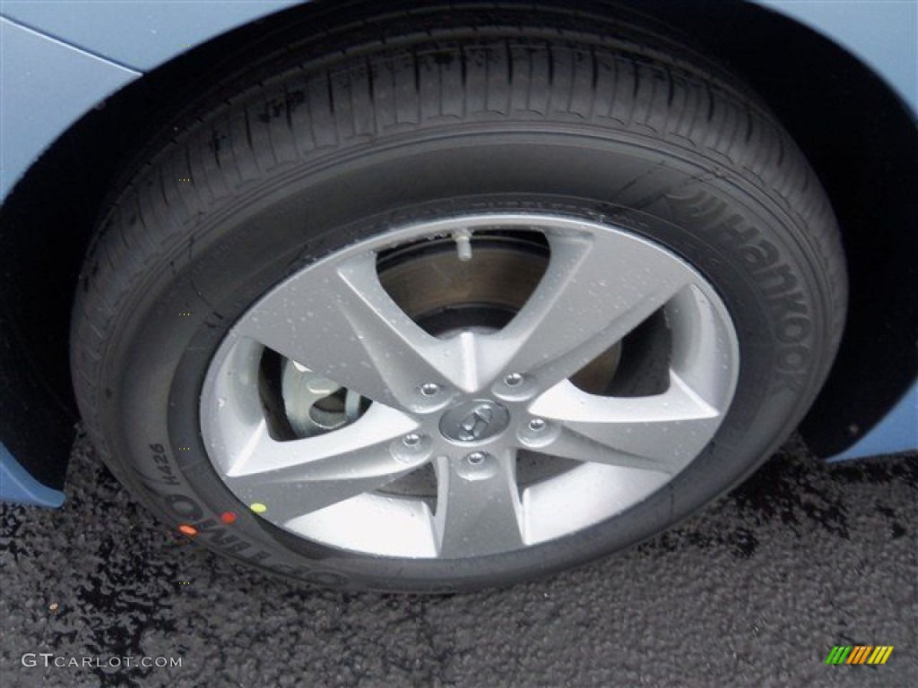 2013 Elantra GLS - Blue Sky Metallic / Beige photo #3