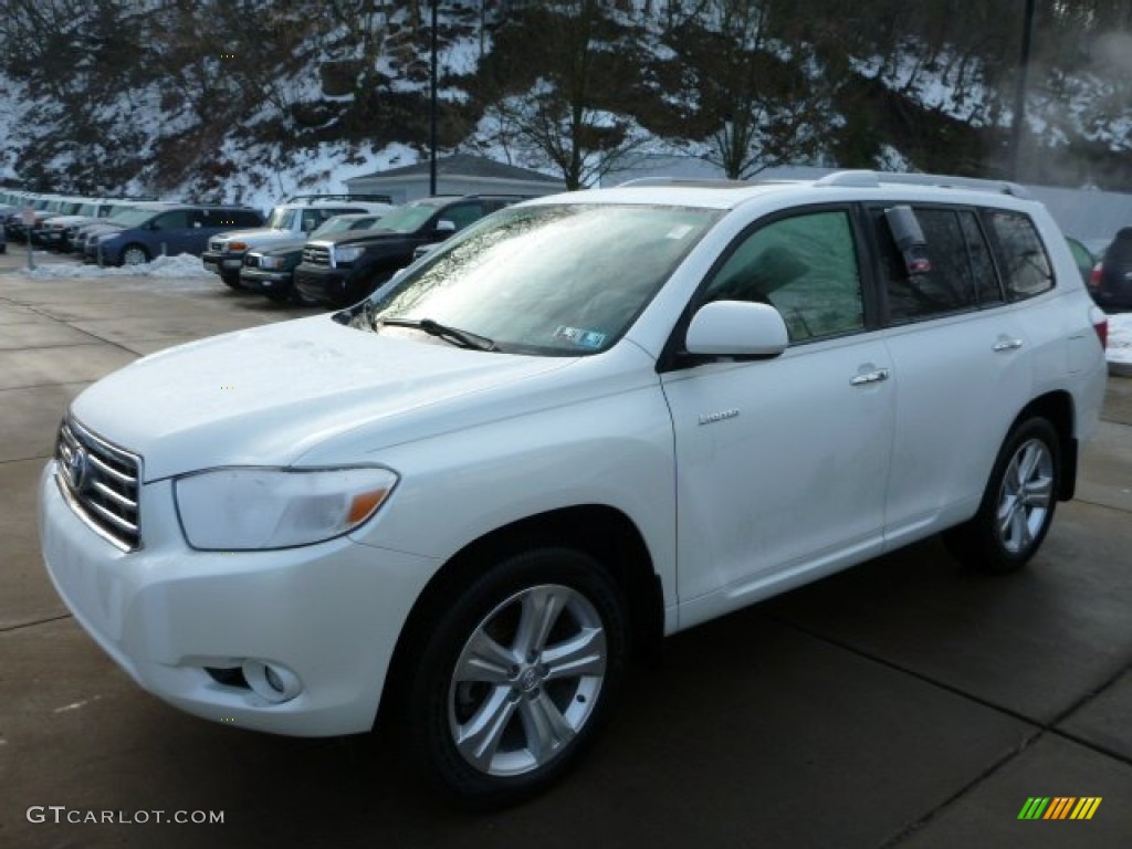 Blizzard White Pearl 2008 Toyota Highlander Limited 4WD Exterior Photo #75732947