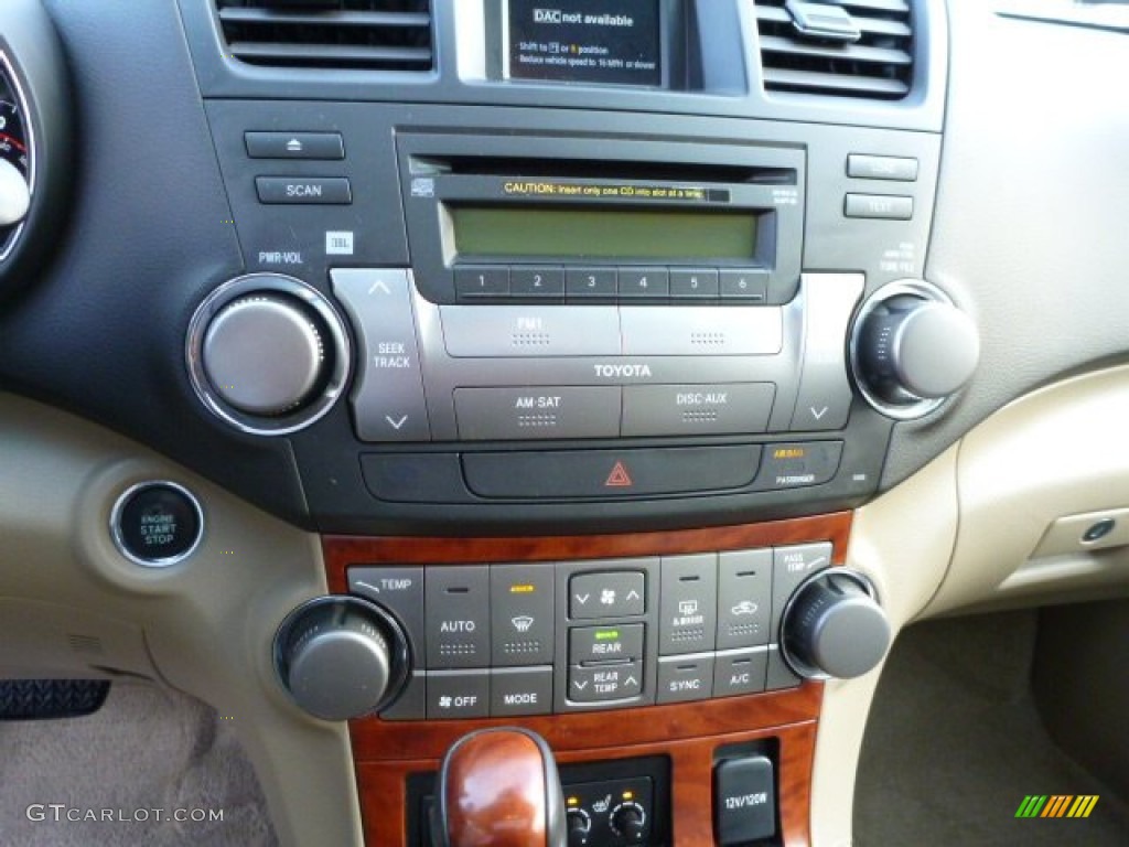 2008 Toyota Highlander Limited 4WD Controls Photo #75733230