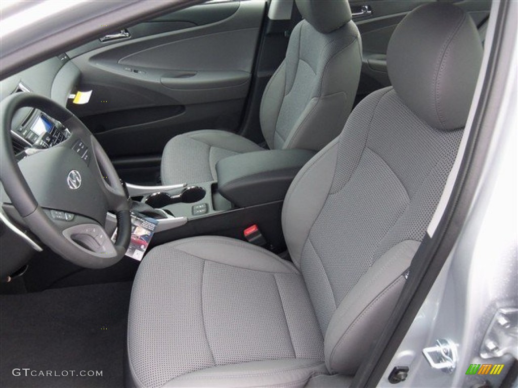 Gray Interior 2013 Hyundai Sonata SE Photo #75733634