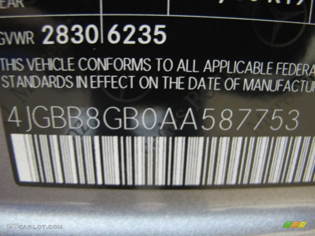 2010 ML 350 4Matic - Palladium Silver Metallic / Ash photo #39
