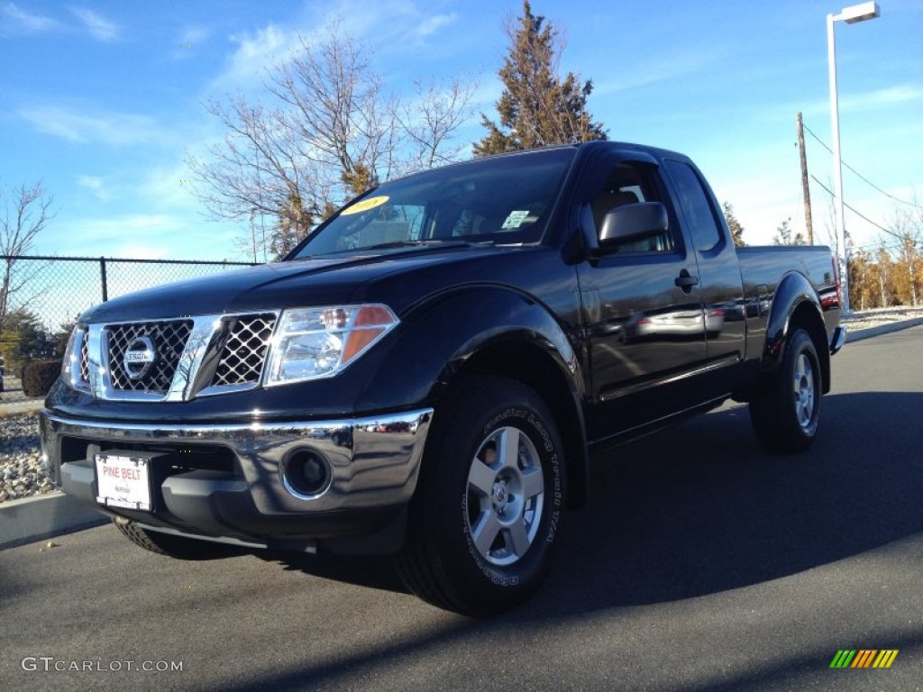 2008 Frontier SE King Cab 4x4 - Super Black / Graphite photo #1