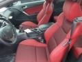 Red Leather/Red Cloth 2013 Hyundai Genesis Coupe 2.0T R-Spec Interior Color