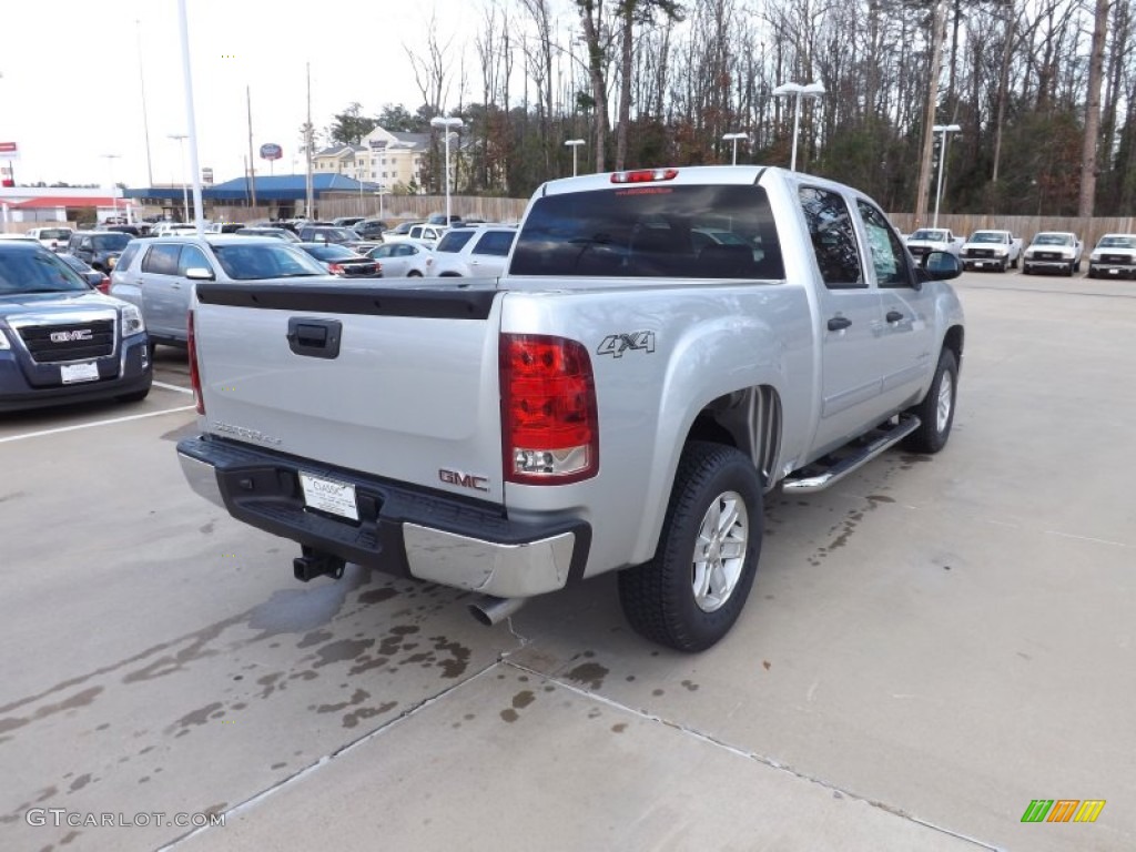 2013 Sierra 1500 SLE Crew Cab 4x4 - Quicksilver Metallic / Ebony photo #5