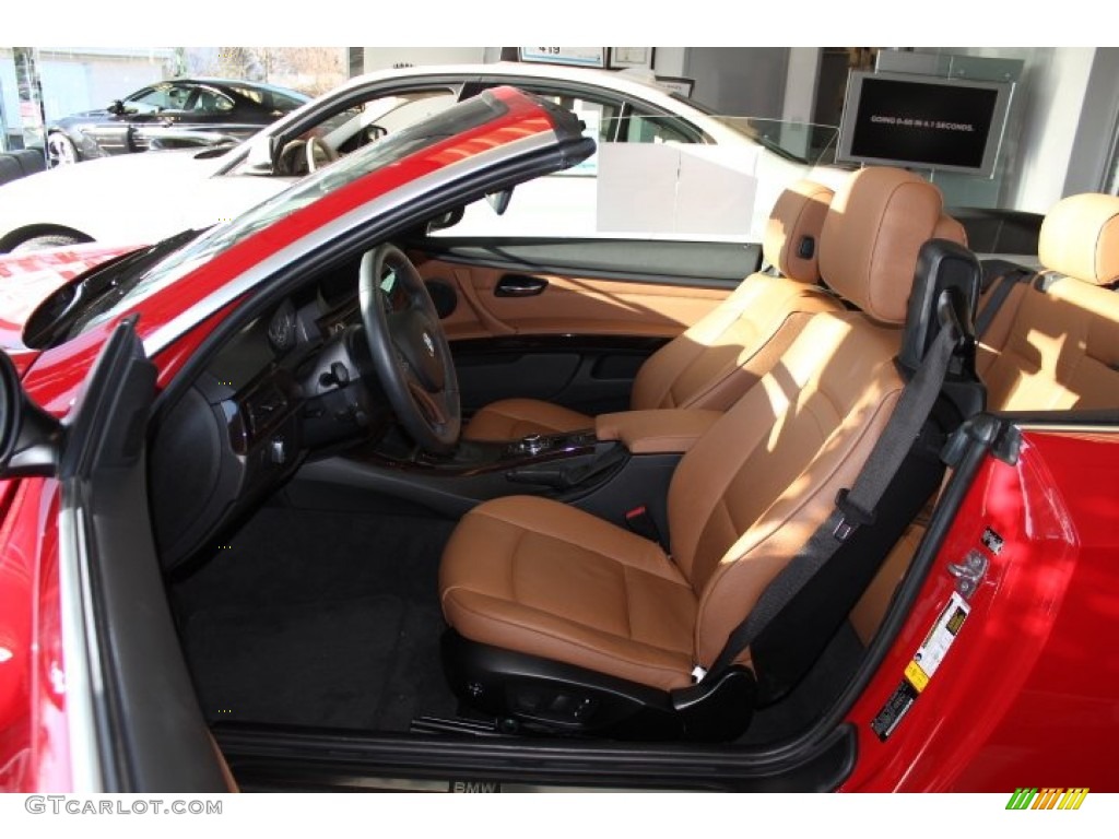 2012 3 Series 328i Convertible - Crimson Red / Saddle Brown photo #7