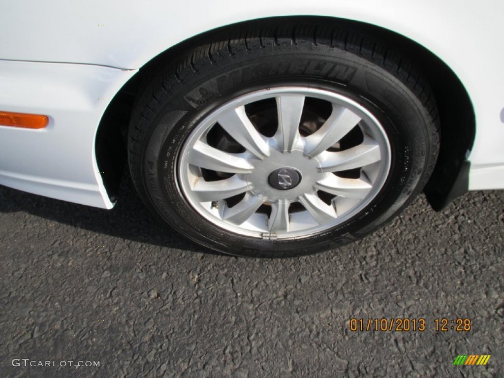 2003 Sonata GLS V6 - Noble White / Black photo #9
