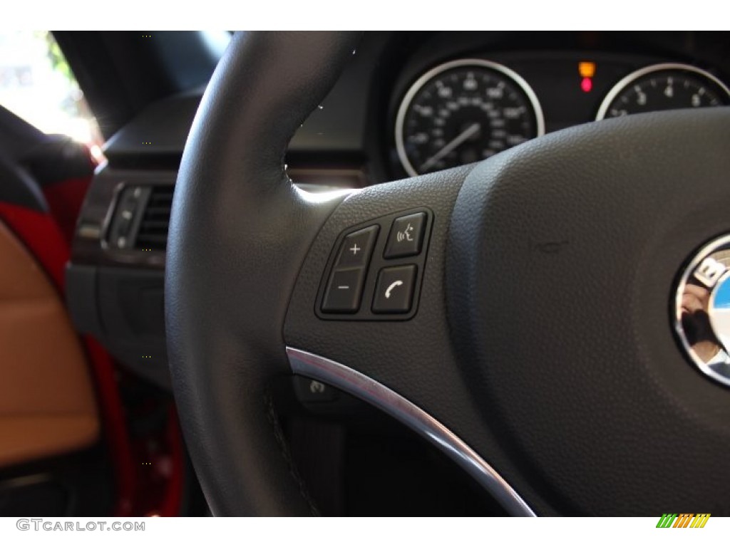 2012 3 Series 328i Convertible - Crimson Red / Saddle Brown photo #13