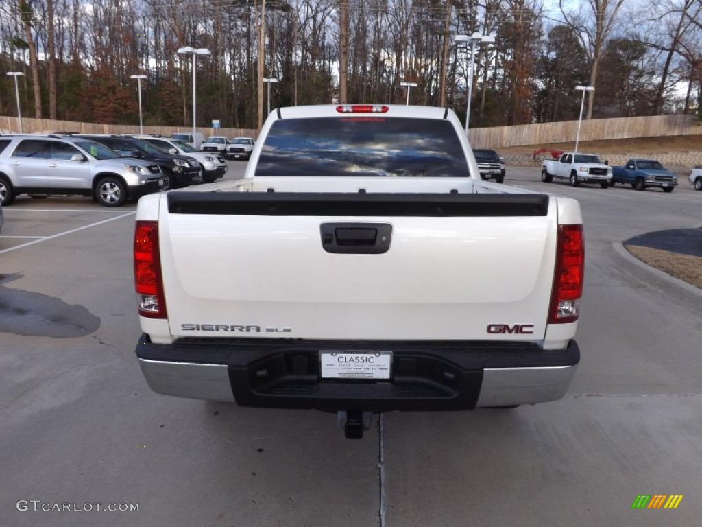 2013 Sierra 1500 SLE Crew Cab - White Diamond Tricoat / Ebony photo #4