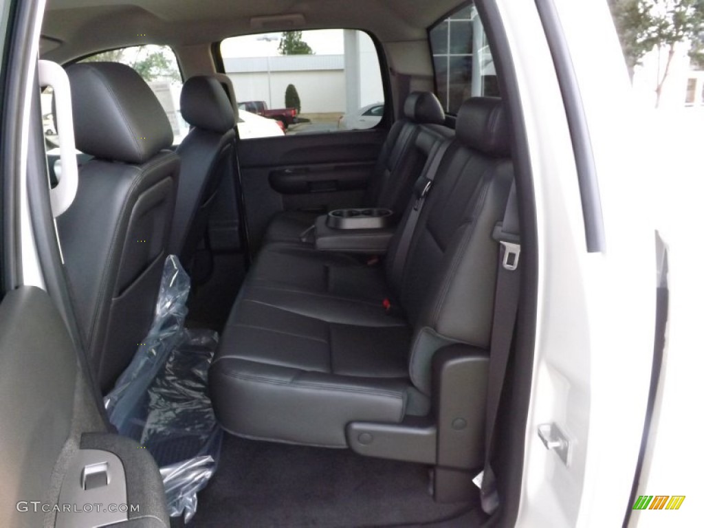 2013 Sierra 1500 SLE Crew Cab - White Diamond Tricoat / Ebony photo #14