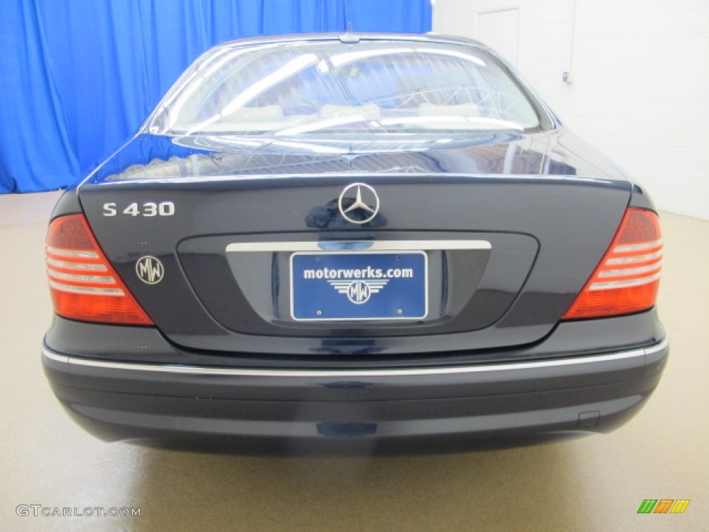 2003 S 430 Sedan - Midnight Blue / Java photo #6