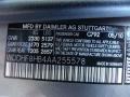 792: Palladium Silver Metallic 2010 Mercedes-Benz E 350 4Matic Sedan Color Code