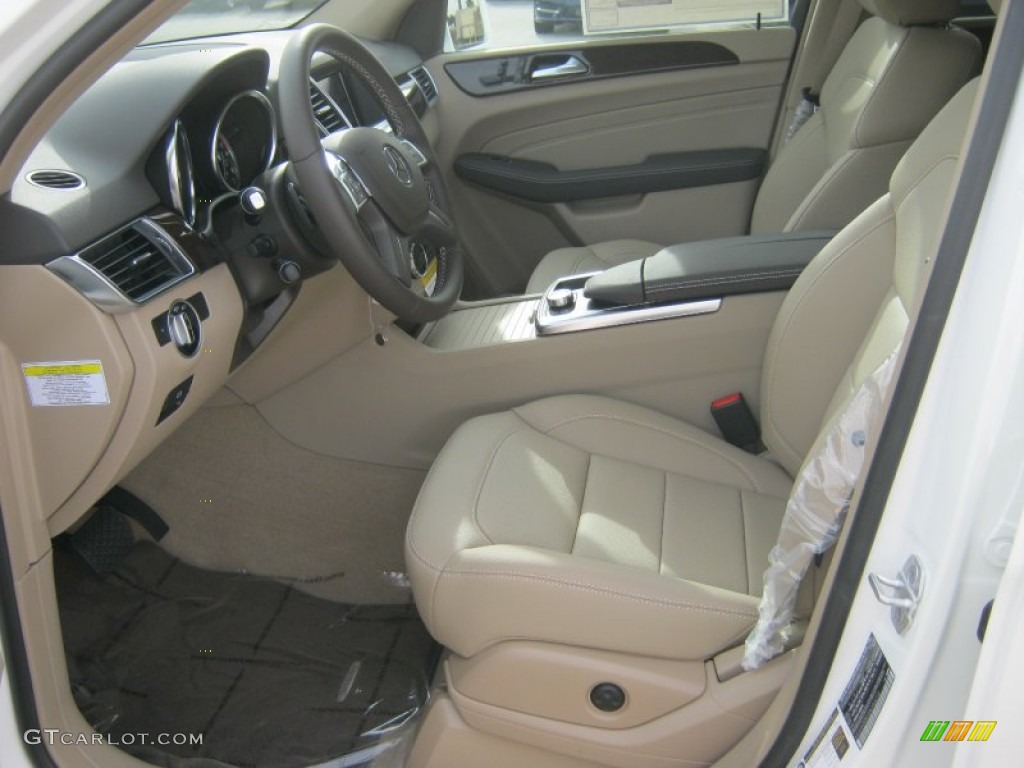 Almond Beige Interior 2013 Mercedes-Benz ML 350 BlueTEC 4Matic Photo #75737919