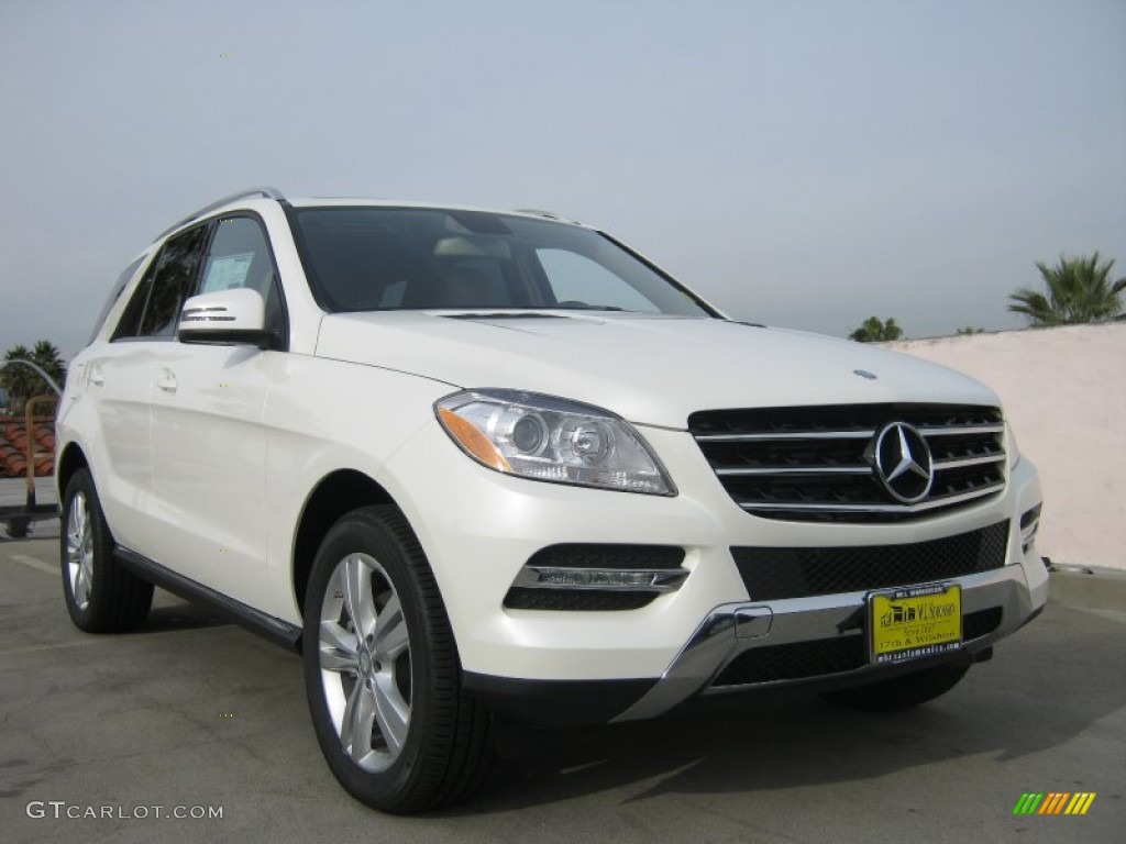 Diamond White Metallic 2013 Mercedes-Benz ML 350 BlueTEC 4Matic Exterior Photo #75737984