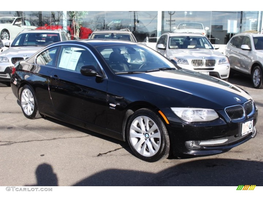 2011 3 Series 328i xDrive Coupe - Jet Black / Black photo #3