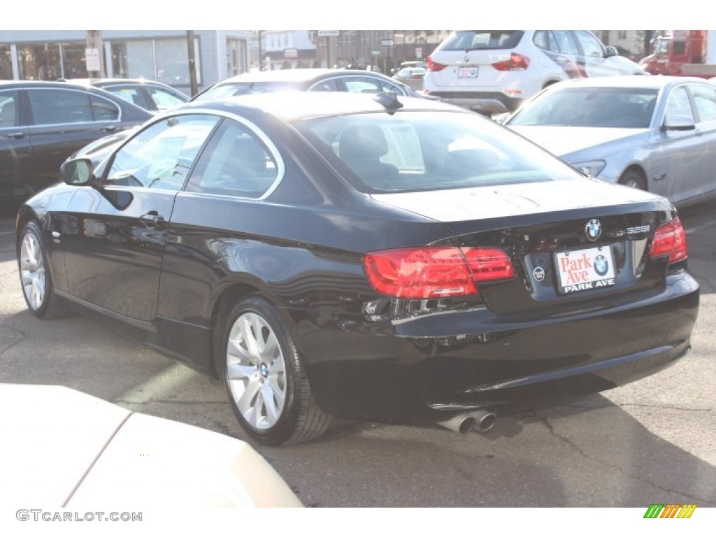 2011 3 Series 328i xDrive Coupe - Jet Black / Black photo #7