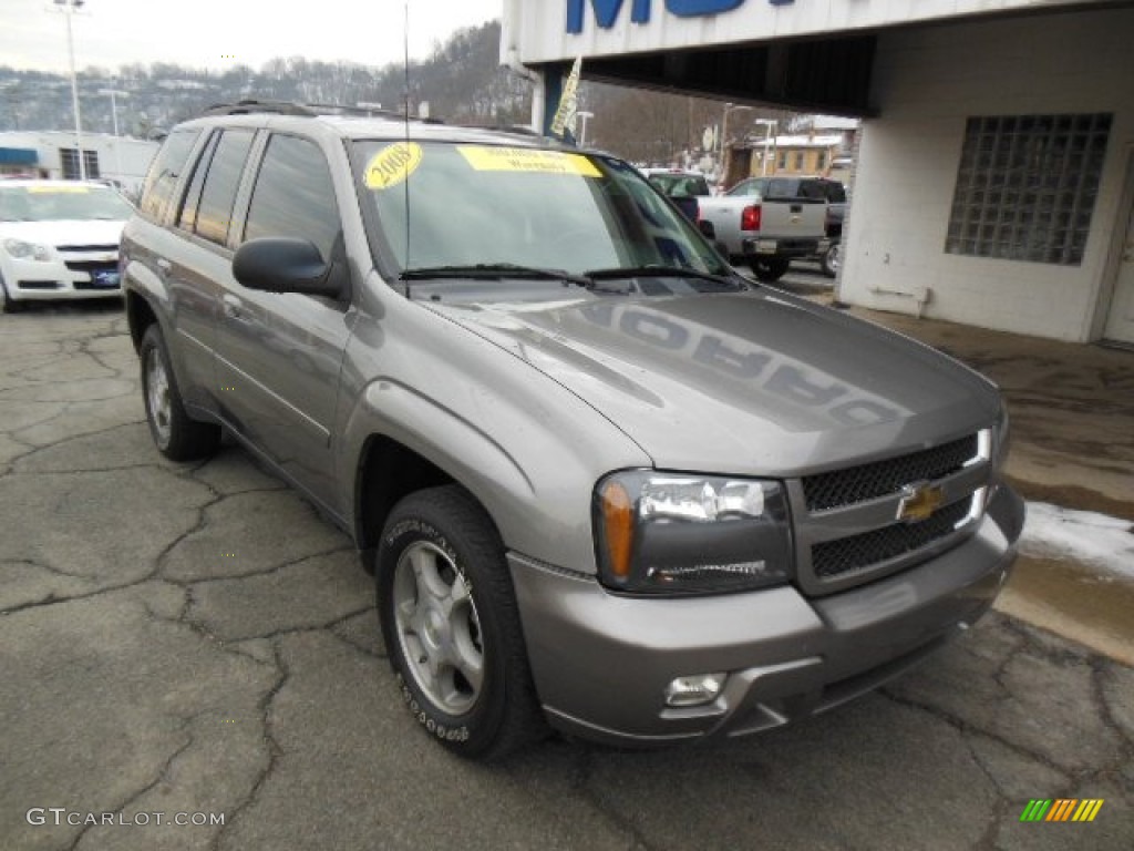 2008 TrailBlazer LT 4x4 - Graystone Metallic / Ebony photo #2