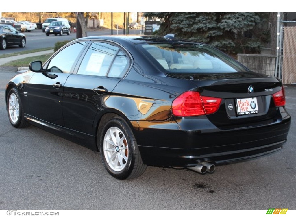 2010 3 Series 328i xDrive Sedan - Black Sapphire Metallic / Oyster/Black Dakota Leather photo #7