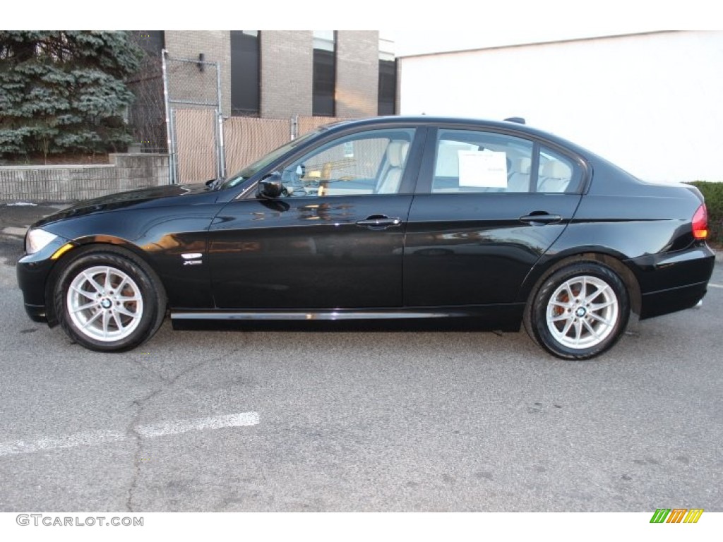 2010 3 Series 328i xDrive Sedan - Black Sapphire Metallic / Oyster/Black Dakota Leather photo #8