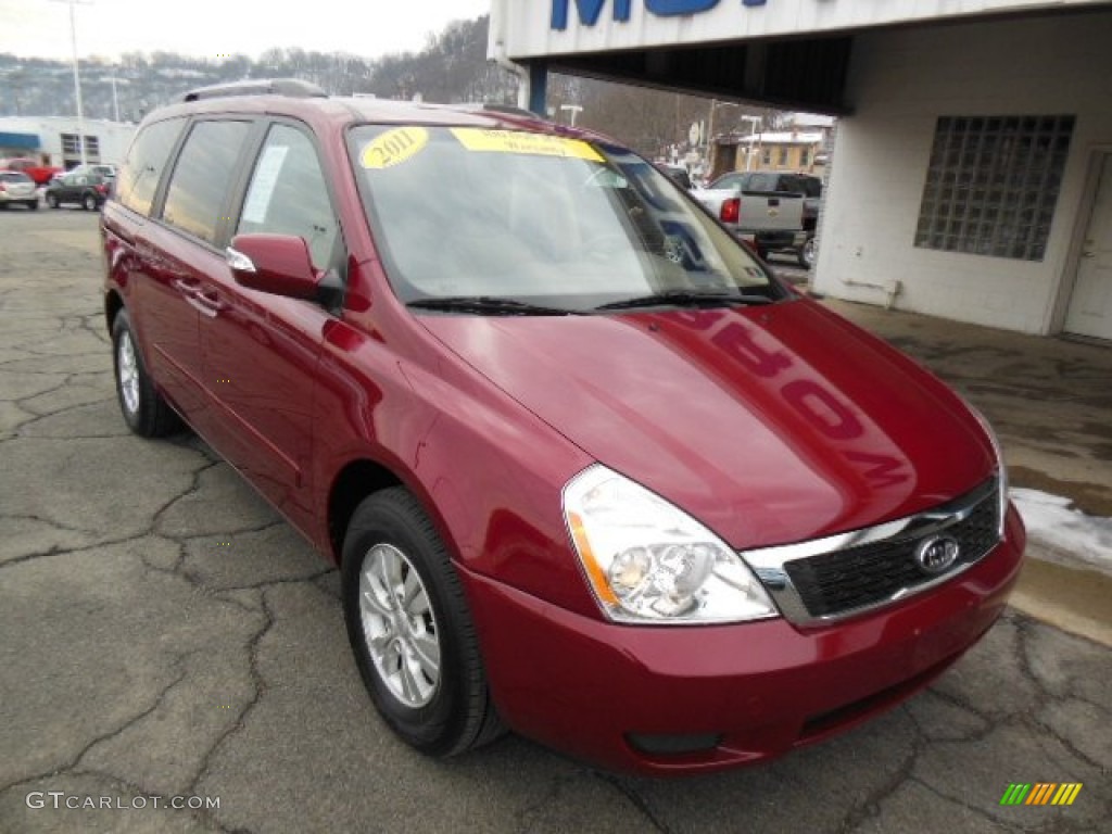 Claret Red 2011 Kia Sedona LX Exterior Photo #75740097
