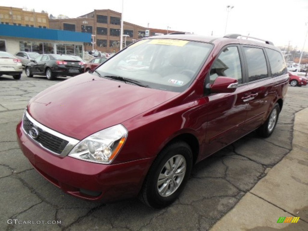 2011 Sedona LX - Claret Red / Beige photo #4