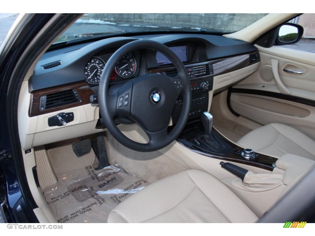 Beige Interior 2009 BMW 3 Series 335xi Sedan Photo #75740381