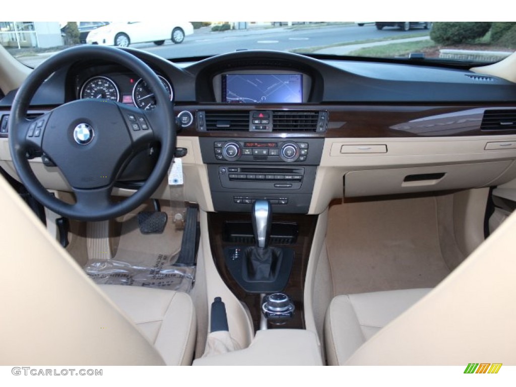 2009 BMW 3 Series 335xi Sedan Beige Dashboard Photo #75740435
