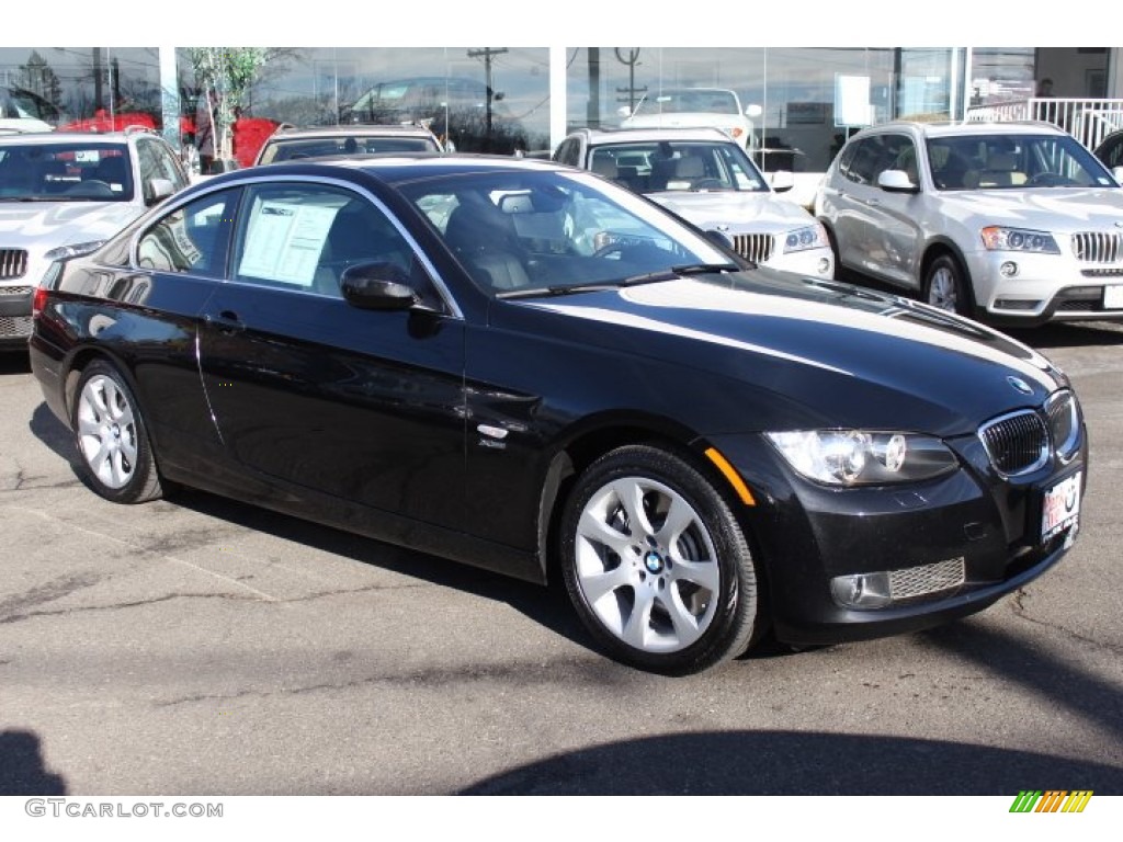 2010 3 Series 335i xDrive Coupe - Black Sapphire Metallic / Black photo #3