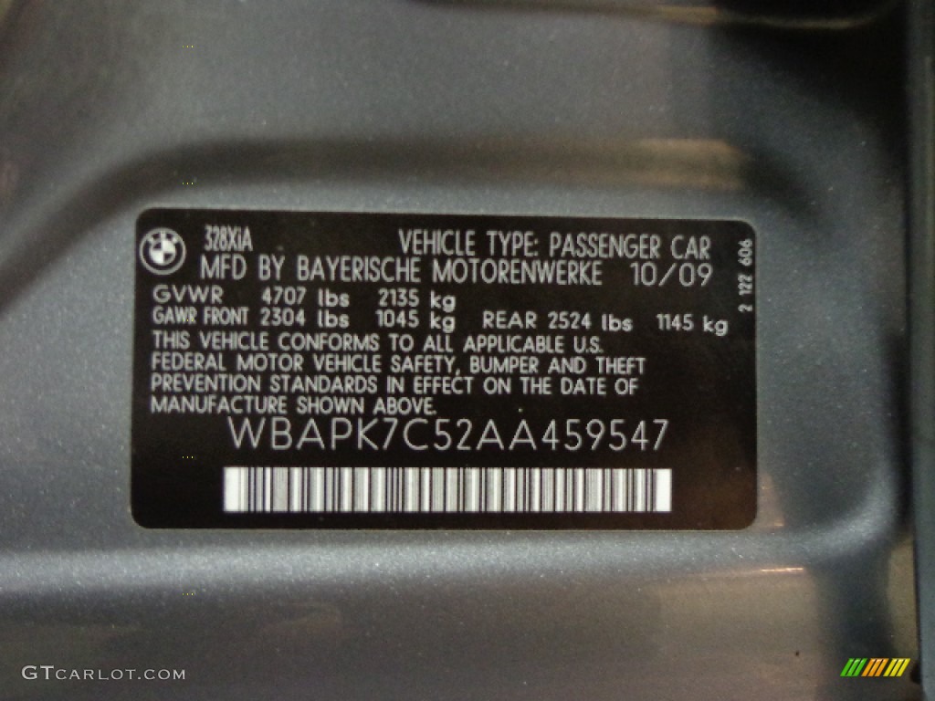 2010 3 Series 328i xDrive Sedan - Space Gray Metallic / Black photo #32
