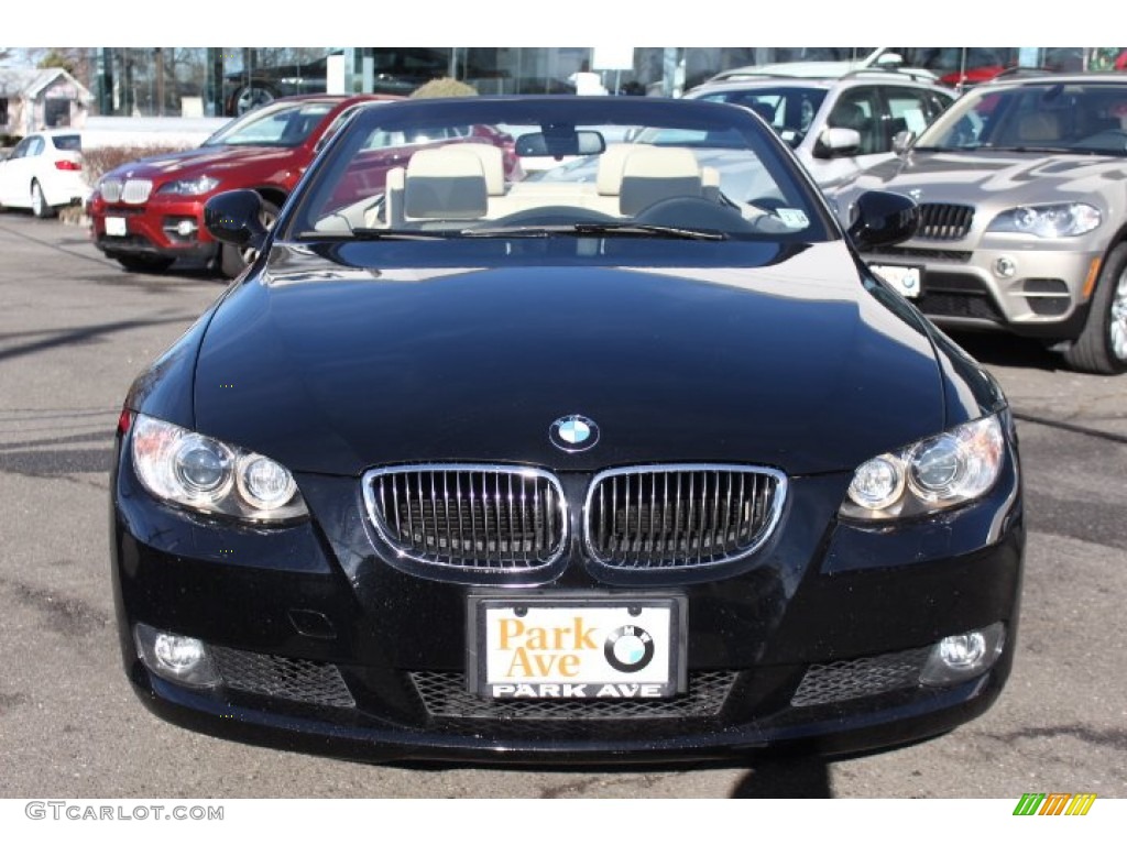 2010 3 Series 328i Convertible - Jet Black / Cream Beige photo #2