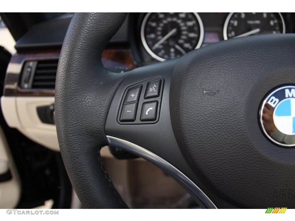 2010 3 Series 328i Convertible - Jet Black / Cream Beige photo #17