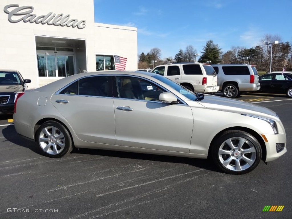 Silver Coast Metallic 2013 Cadillac ATS 2.0L Turbo Luxury AWD Exterior Photo #75743666