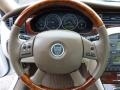 2006 Jaguar X-Type Ivory Interior Steering Wheel Photo