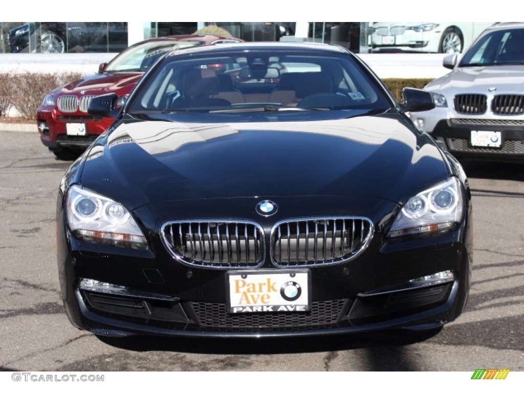 2013 6 Series 640i Coupe - Black Sapphire Metallic / Cinnamon Brown photo #2
