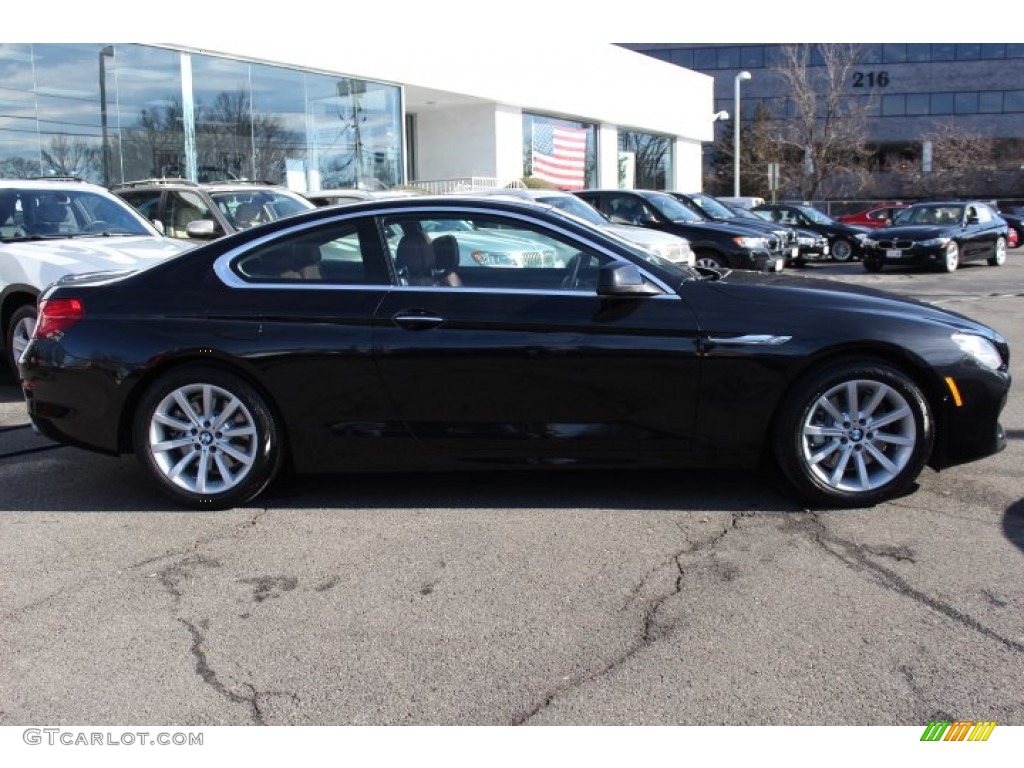 2013 6 Series 640i Coupe - Black Sapphire Metallic / Cinnamon Brown photo #4