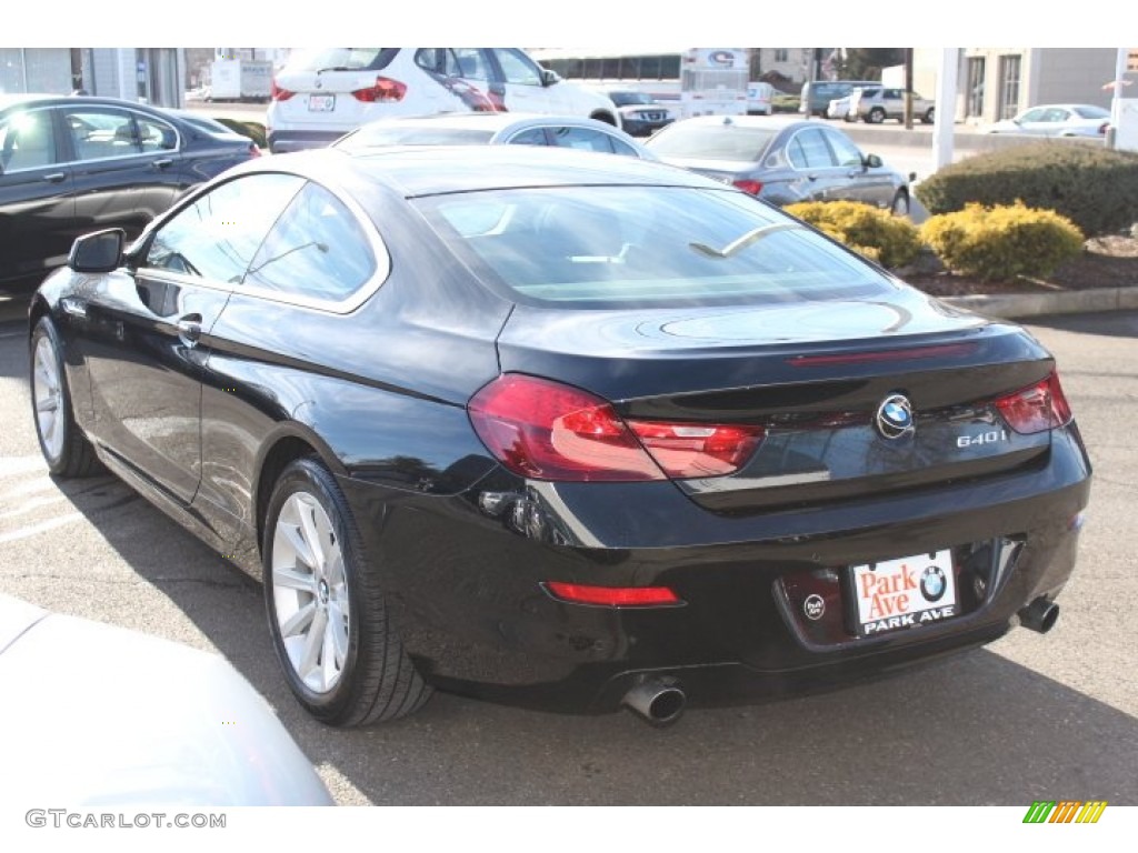 2013 6 Series 640i Coupe - Black Sapphire Metallic / Cinnamon Brown photo #7