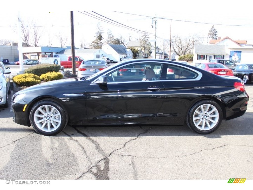 2013 6 Series 640i Coupe - Black Sapphire Metallic / Cinnamon Brown photo #8