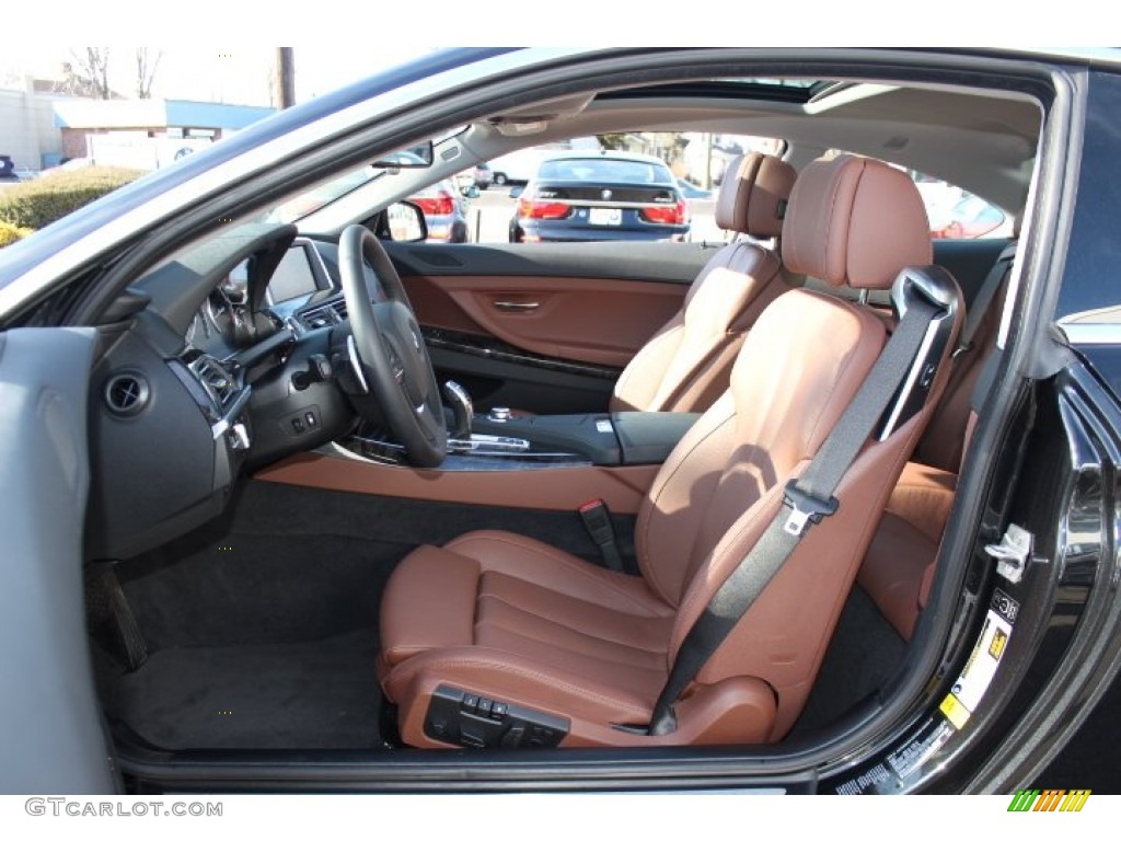 Cinnamon Brown Interior 2013 BMW 6 Series 640i Coupe Photo #75744369
