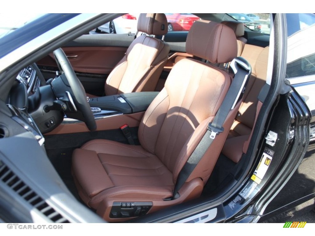 Cinnamon Brown Interior 2013 BMW 6 Series 640i Coupe Photo #75744398