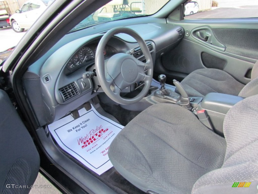 2003 Cavalier LS Coupe - Black / Graphite Gray photo #20