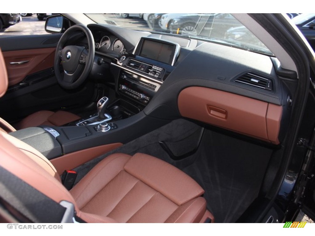 2013 BMW 6 Series 640i Coupe Cinnamon Brown Dashboard Photo #75744674