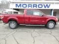 2013 Ruby Red Metallic Ford F150 Lariat SuperCab 4x4  photo #1
