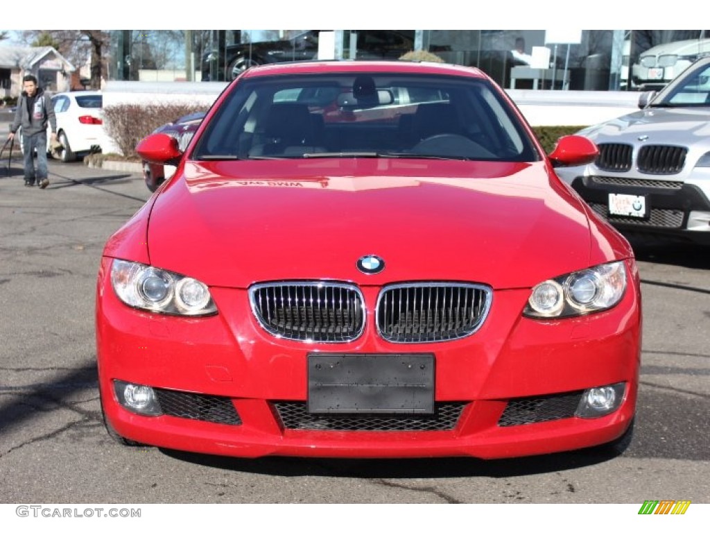 2009 3 Series 328xi Coupe - Crimson Red / Black photo #2