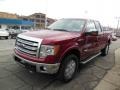 2013 Ruby Red Metallic Ford F150 Lariat SuperCab 4x4  photo #4