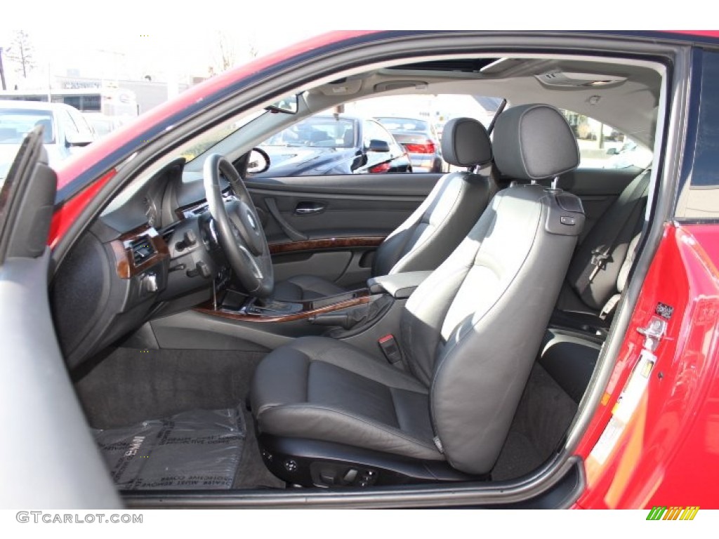 2009 3 Series 328xi Coupe - Crimson Red / Black photo #11